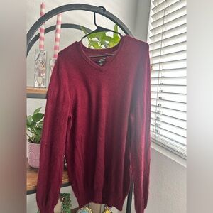 Burgundy Cashmere Sweater